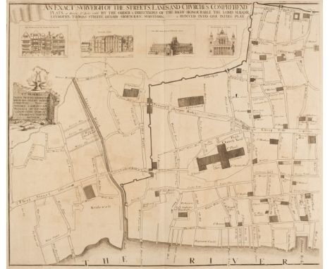London. Leake (John), An Exact Surveigh of the Streets Lanes and Churches, Comprehended within the Ruins of the City of Londo