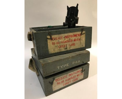 AN ASTRO COMPASS AND A TYPE P4A COMPASS. A military issue Astro Compass MkII in fitted case, the compass marked 'A.M. Astro C
