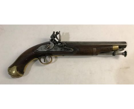 A NEW LAND PATTERN LIGHT CAVALRY PISTOL. A Light Cavalry Pistol with a 22.5 cm tapering barrel, plainer, unbolted lock and ra