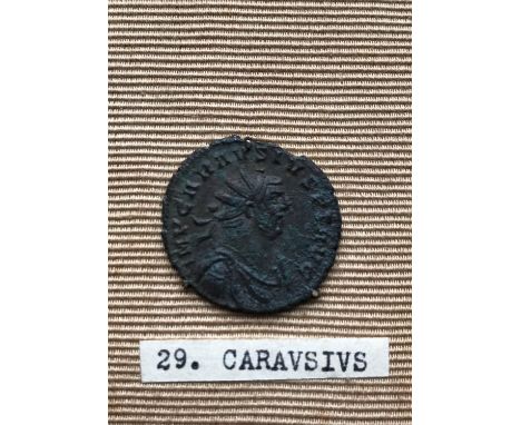 ANTONINIANUS OF CARAUSIUS 286-293. Radiate bust r. within legend IMP CARAUSIUS P F AUG. Reverse standing figure of Peace hold