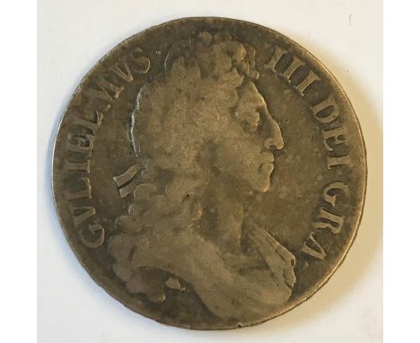 A WILLIAM III CROWN. A William III Crown dated 1696, first draped bust, r. Regnal year Octavo to the rim.