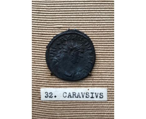 ANTONINIANUS OF CARAUSIUS 286-293. Radiate bust r. within legend IMP CARAUSIUS P F AUG. Reverse standing figure of Peace hold