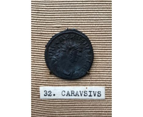 ANTONINIANUS OF CARAUSIUS 286-293. Radiate bust r. within legend IMP CARAUSIUS P F AUG. Reverse standing figure of Peace hold