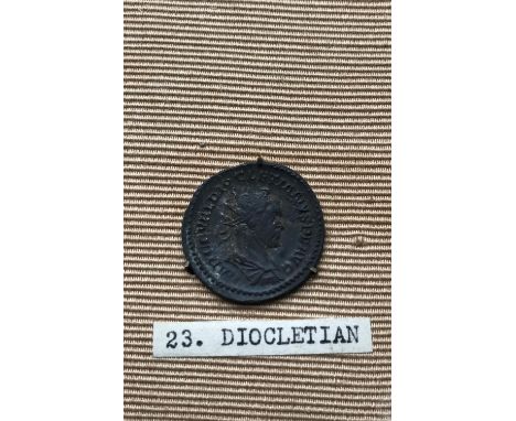 ANTONINIANUS OF DIOCLETIAN 284-305. Radiate bust r. within legend IMP C C VAL DIOCLETIANUS P F AUG. Reverse with standing fig