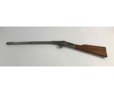 AN UNUSUAL 'HECTOR' .177 AIR RIFLE. An Air Rifle with a 45cm barrel marked with an image of a man firing and 'HECTOR' 'Made i