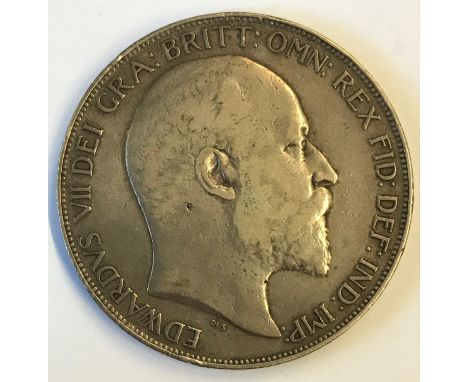 AN EDWARD VII CROWN. An Edward VII Crown, bare head r, dated 1902.