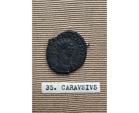 ANTONINIANUS OF CARAUSIUS 286-293. Radiate bust r. within legend IMP CARAUSIUS P F AUG. Reverse standing figure of Peace hold