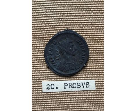 ANTONINIANUS OF PROBUS 276-282. Radiate bust r. within legend IMP PROBUS P F AUG. Reverse with an elaborate military trophy w