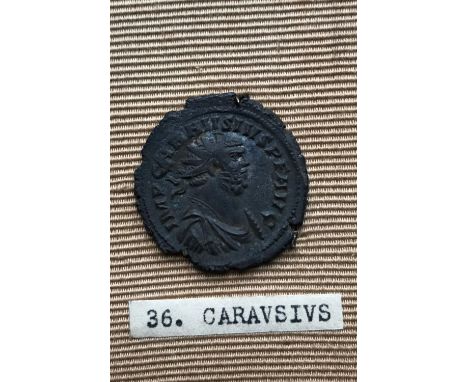 ANTONINIANUS OF CARAUSIUS 286-293. Radiate bust r. within legend IMP CARAUSIUS P F AUG. Reverse standing figure of Peace hold