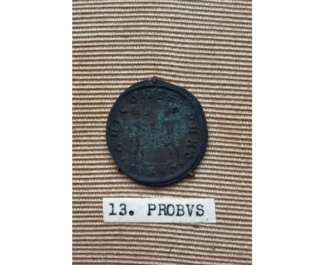ANTONINIANUS OF PROBUS 276-282. Radiate bust r. within legend IMP C M  AVR PROBUS AUG. Reverse two male figures, Jupiter to t