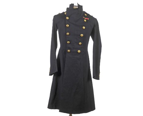 A STAFF OFFICERS FROCK COAT AND OTHER UNIFORM. A Staff Officers dark blue frock coat with George V buttons and Lt Colonels ra