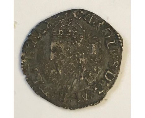 A CHARLES I PENNY. A Charles I hammered Penny, I behind crowned bust r.