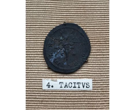 ANTONINIANUS OF TACITUS 275 - 276. Radiate bust r. within legend IMP C ... TACITUS AUG. Reverse standing figure of Mars carry