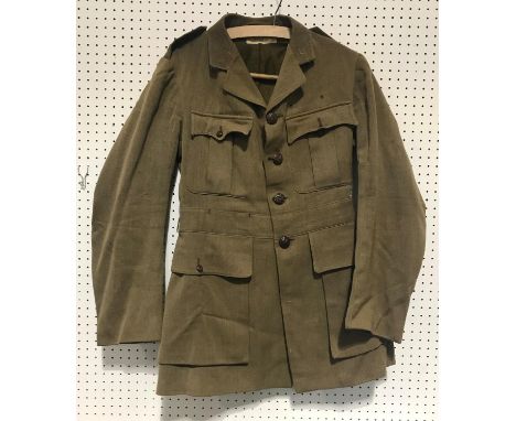 A COLLECTION OF UNIFORM, POSSIBLY SCOTS GREYS. A Jacket with Majors rank to the cuff and lacking all other insignia or badges