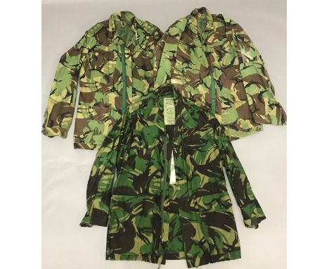 THREE BRITISH ARMY COMBAT JACKETS. Three similar combat jackets 'Smock Combat 8415-99-130-5882 size 170/104' by Bernard Unifo