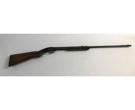 A DIANA MODEL 27 AIR RIFLE. A Diana Model 27 .177 Air Rifle with a 48cm barrel, marked with an image of Diana the huntress, m