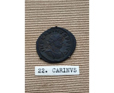 ANTONINIANUS OF CARINUS 283-285. Radiate bust r. within legend IMP CARINUS P F AUG. Reverse with standing figure of Felicitas