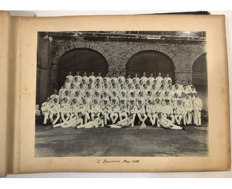 AN EARLY 20TH C. ALBUM OF PHOTOGRAPHS OF THE TENTH HUSSARS, V.C. INTEREST. A collection of approximately 139 images including