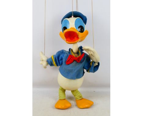 Pelham Puppets - A large scale Disney Donald Duck Marionette Puppet (approximately 63cm). Item appears to be in very good con