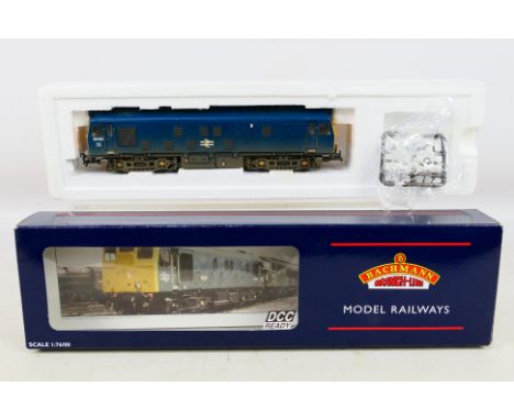 Bachmann - boxed 00 gauge Class 25/1 Bo-Bo Diesel 25052 BR blue weathered 32-327. Box marked DCC Ready. Appears in very good 