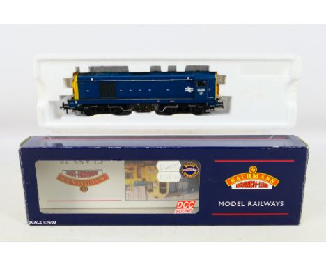 Bachmann - boxed 00 gauge Class 20 Diesel BR blue with indicator boxes 32-043DS. Box marked DCC Sound. Appears in very good c