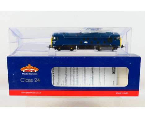 Bachmann - boxed 00 gauge Class 24 Diesel 24077 BR Blue 32-431DC. Box marked DCC On Board. Appears in very good to very good 