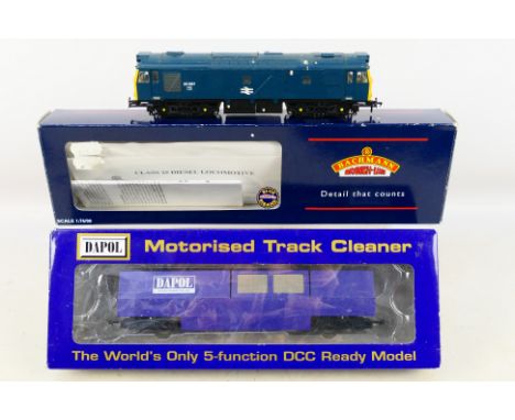 Bachmann and Dapol - two boxed 00 gauge models. Bachmann Class 25/2 Diesel BR blue 32-140. Bachmann model appears in good to 