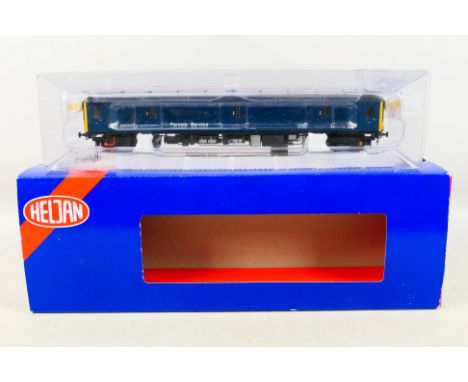 Heljan - boxed 00 gauge Class 128 DPU British Rail Parcel Service in rail blue with yellow ends Item 89031 M55994. Some piece