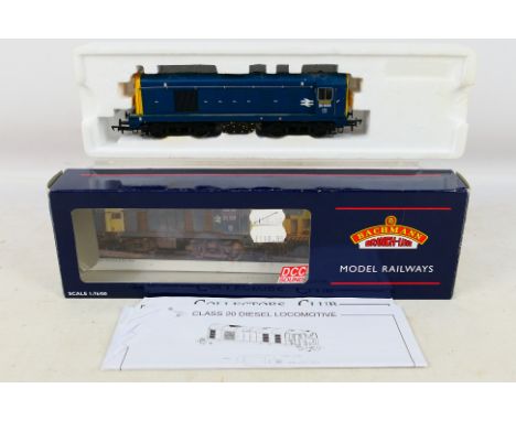 Bachmann - boxed 00 gauge Class 20 Diesel 20034 BR blue W/disc 32-035DS. Box marked DCC Sound. Appears in good to very good c