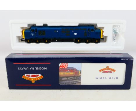 Bachmann - boxed 00 gauge Class 37/0 Diesel 37254 BR blue plated C/Headcode with sound 32-776DS. Box marked DCC Sound. Appear
