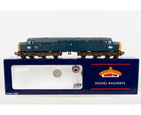 Bachmann - A boxed OO gauge Class 40 Diesel locomotive number 40169 in weathered finish # 32-479. It appears in Mint conditio
