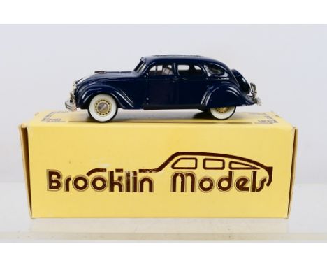 Brooklin - A 1:43 scale 1934 Chrysler Airflow 4 door Sedan # BRK.7 The model appears Mint in a Fair box with some storage wea