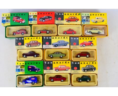 Corgi Vanguards - A group of boxed vehicles including Austin Healey # VA05102, Rover 2000 # VA27000, Vauxhall Victor # VA3800