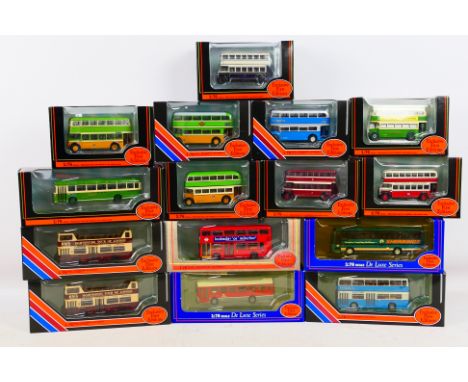 EFE - A collection of boxed bus models in 1:76 scale including AEC Routemaster in Ensignbus livery # 15626, a limited edition