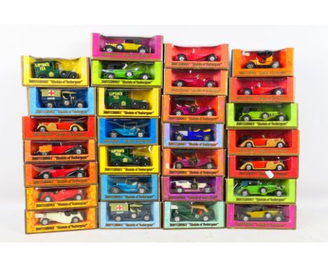 Matchbox - An assortment of 28 boxed Models of Yesteryear vehicles to include Y-11 1938 Lagonda Drophead, Y-16 1928 Mercedes 