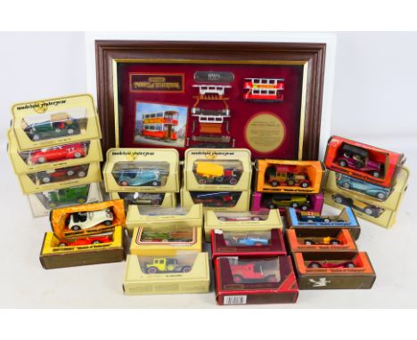 Matchbox - An assortment of 24 boxed Models of Yesteryear vehicles to include Y-1 1936 Jaguar, Y-8 MG-TC, Y-10 Rolls Royce Si