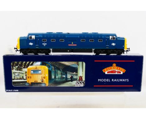 Bachmann - A boxed limited edition OO gauge Class 55 Deltic The Green Howards number 55008 # 32-525R. The model appears Near 