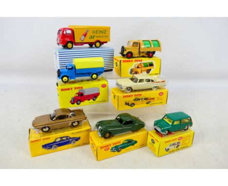 Dinky - seven diecast models comprising generally modern re-issued examples (part by Atlas / Mattel) Jaguar XK120 Coupe # 157