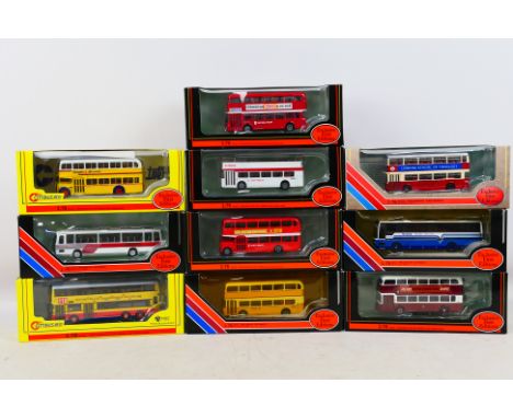 EFE - MBE - A group of boxed bus models in 1:76 scale including Daimler DMS London Transport # 28003A, Bristol Lodekka FLF So