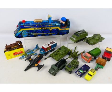 Dinky - Corgi - Budgie - A mixed assortment of unboxed military and commercial diecast vehicles. Includes 'The Man from U.N.C