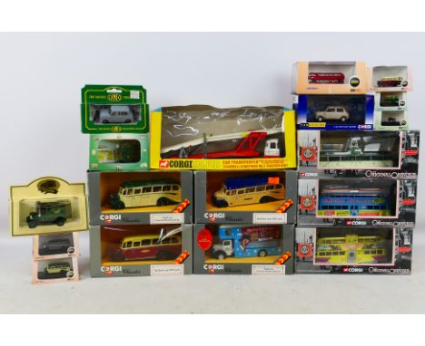 Corgi - Oxford - Others - An assortment of 18 Diecast vehicles in varying scales to include #1148 Car Transporter,  3 HO/OO B