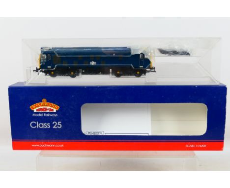 Bachmann - boxed 00 gauge Class 25/2 Diesel 25245 BR blue with sound 32-326DS. Box marked DCC Sound. Appears in very good to 