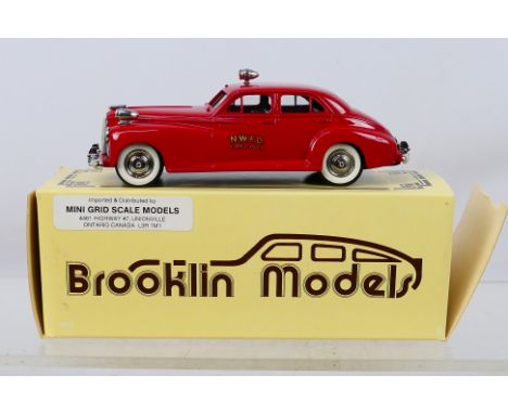 Brooklin - A 1:43 scale 1941 Packard Clipper Fire Chief car # BRK 18x. The model appears Mint in a Good box with a Canadian r