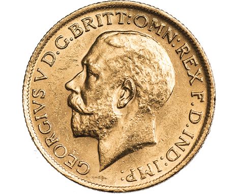 G  George V, sovereign, 1921S, bare head l., rev. St. George and the dragon, S above date (S.4003), very light obverse marks,