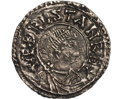 Wessex, Aethelstan (924-939), penny, London, Biorneard, ÆDELSTAN REX, crowned bust r., rev. BIORNEARD MO LOND CI around small