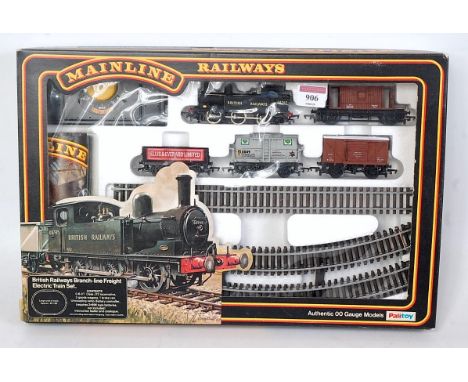 A Mainline Railways British Railways Branchline Freight set appears complete contains British Railways black class J72 tank e