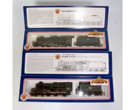 Bachmann 31-104 BR standard class 4MT engine and tender BR green No. 75069 double chimney (NM-BNM), and 31-153 BR green Jubil