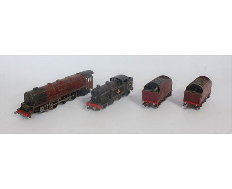 Hornby Dublo 3-rail 'Duchess of Atholl' engine and tender (F), spare tender for above (F) and a BR black EDL17 tank engine (G