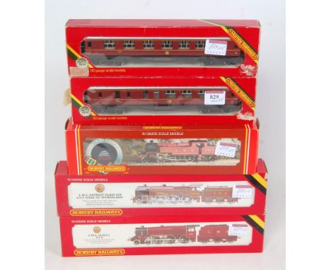 Hornby R357 Patriot class engine and tender 'Duke of Sutherland' (G-BG), R842 class 5 engine and tender (G-BG), R055 class 4P