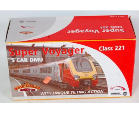 A Bachmann 32-625 Class 221 Virgin Super Voyager 5 car DMU, sold in the original polystyrene packed all-card box (NM,BVG)